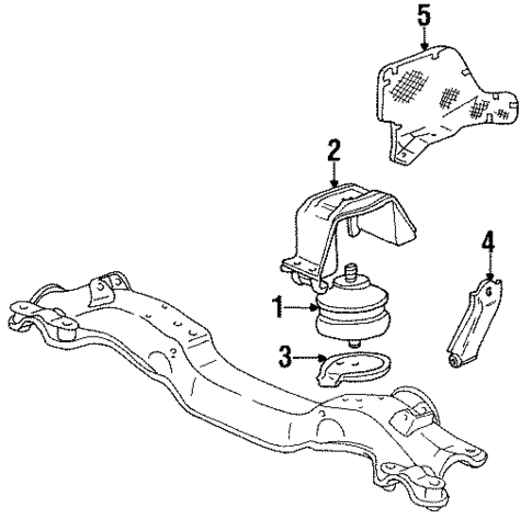 Engine Mounting for 1989 Porsche 928 #0