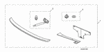 8F10SJA2A0R2 - Accessory Components: OPEN STAY SET, L TRUNK for Acura Image