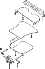 F7CZ7445522AAC - Body: Rear Trim Panel for Ford: Escort | Mercury: Tracer Image