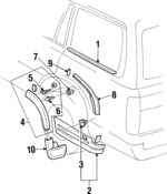 7567060020 - Body: Belt Molding for Lexus: LX450 Image