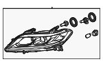 33100T3LA62 - : Headlamp Assembly for Honda Image