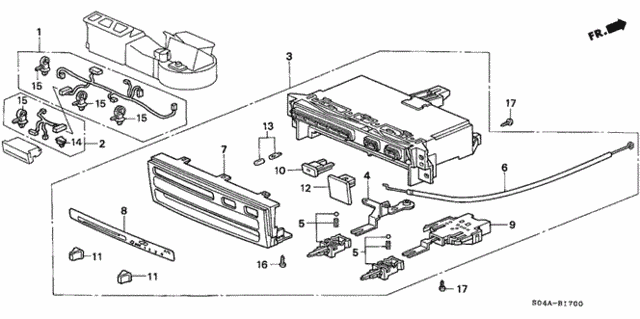 Heater Control (1) for 1998 Honda Civic #0