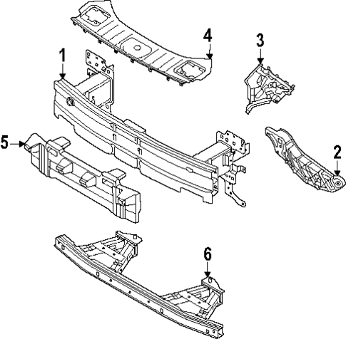 Bumper & Components - Front for 2025 Audi SQ6 e-tron #1