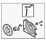 25380H9050 - Cooling System: Fan Assembly for Hyundai: Accent Image