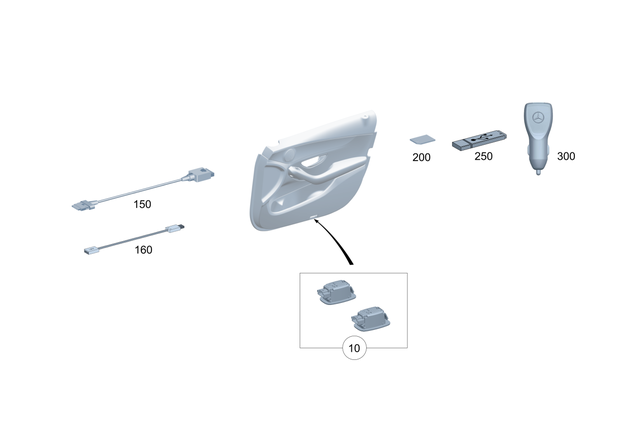 2139069510 - : Memory Card for Mercedes-Benz: E400, E450, E53 AMG Image
