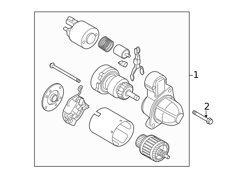 Starter for 2011 Kia Sorento #1