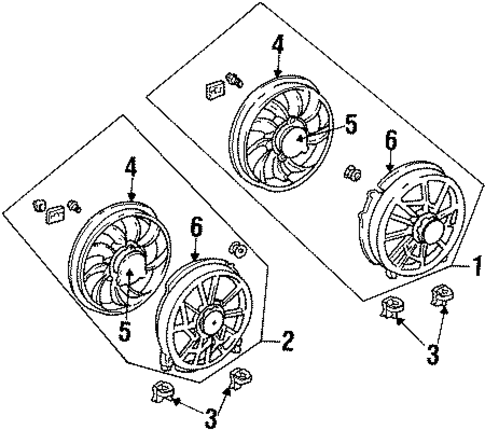 Cooling Fan for 1999 Mercury Sable #0