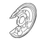 5N0615611C - Brakes: Splash Shield for Volkswagen: CC, Eos, Passat, Tiguan, Tiguan Limited Image