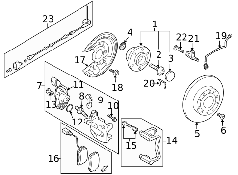 Rear Brakes for 2017 Volkswagen Tiguan Limited #1