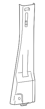 7JQ66JXWAA - Body: Upper Center Pillar Trim for Ram: ProMaster EV Image