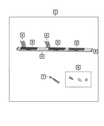 68193121AC - Mopar Accessories - Component Parts: Side Step, Left for Ram: 1500, 1500 Classic, 2500, 3500 Image