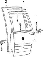 4396940 - Body: Weatherstrip for Mopar Image