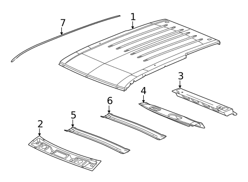 Roof & Components for 2019 Dodge Durango #0