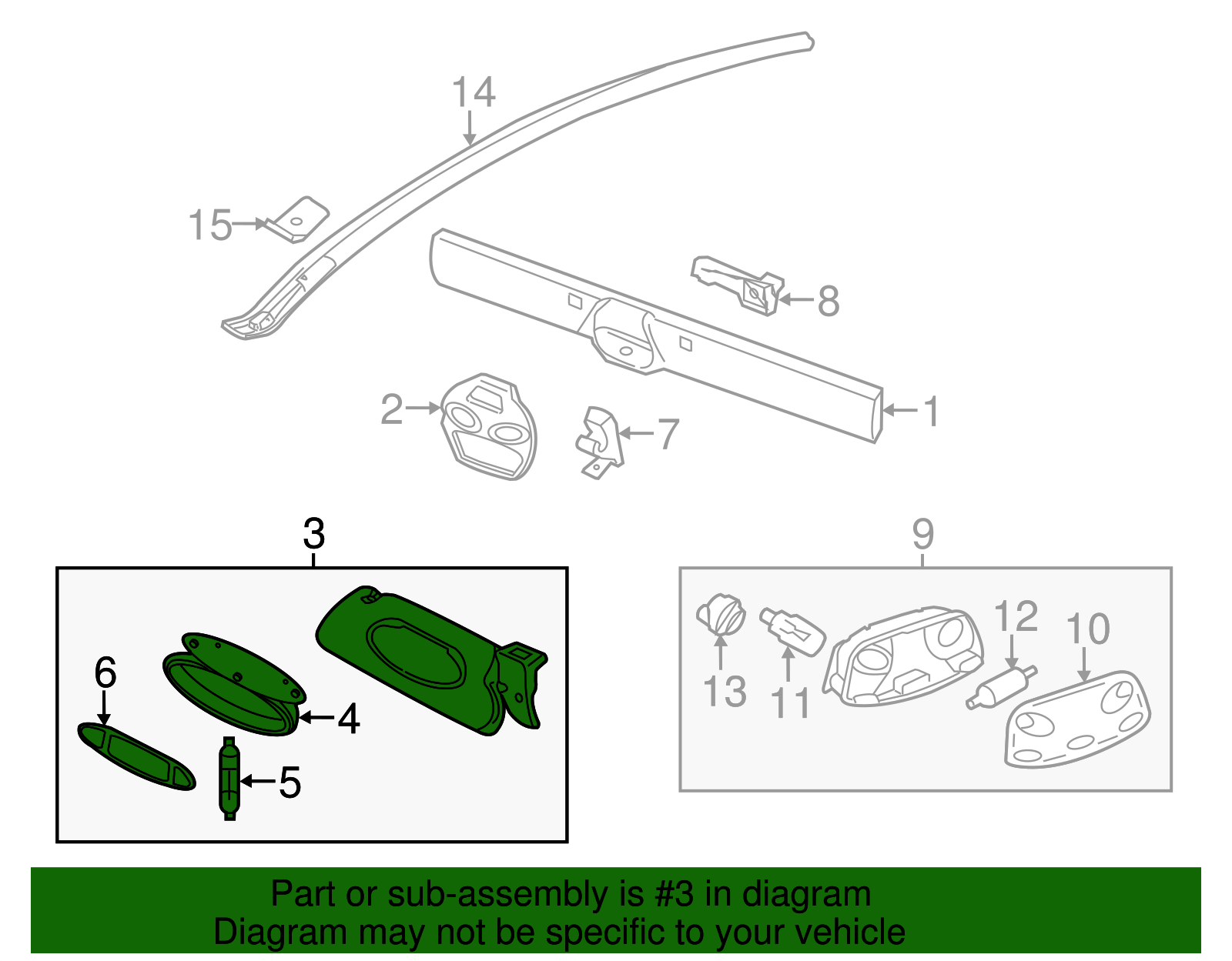 Sun-Visor - Porsche (997-731-032-13-8W4)