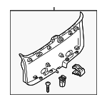 1L8Z7846404AAB - Body: Lift Gate Trim for Ford: Escape | Mercury: Mariner Image