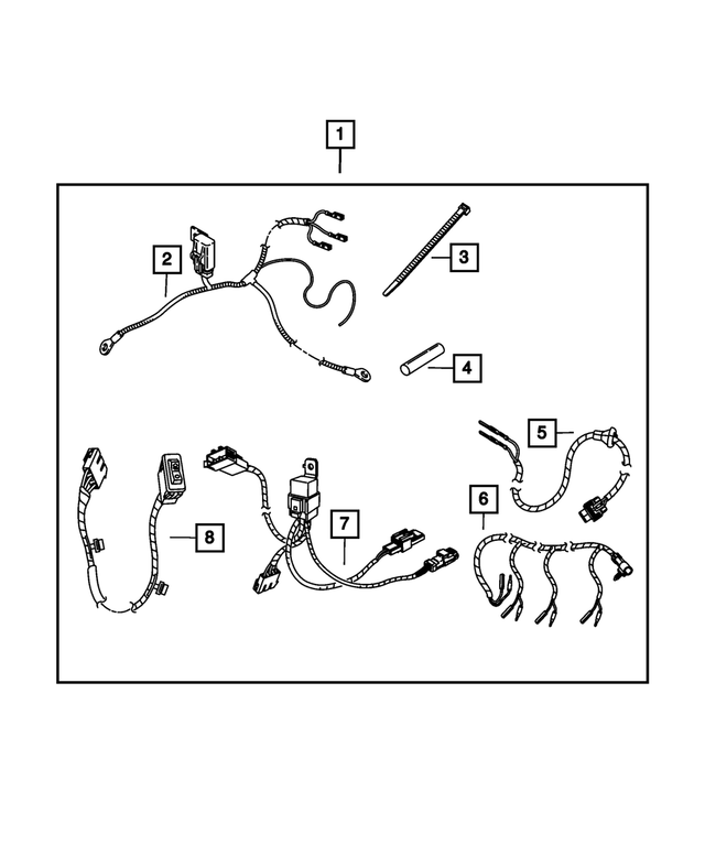 « 5179784AA – Mopar Accessories - Component Parts : Faisceau pour Mopar Image »