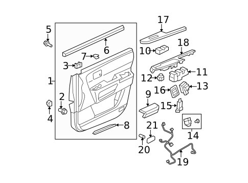 Front Door for 2015 Honda Pilot #0