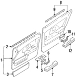 6817312120 - : Belt Weather-Strip for Toyota Image