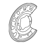 1904231100 - Brakes: Splash Shield for Mercedes-Benz Image