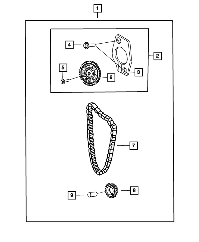 « 6101062 – Engine 3.8L Six Cylinder : Tête Hexagonale Boulon, Montage pour Mopar Image »