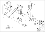 65128378013 - Audio, Navigation, Electronic Systems: Base Support System, Front for BMW Image