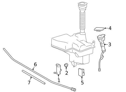 Washer Components for 2013 Lexus GS450h #0