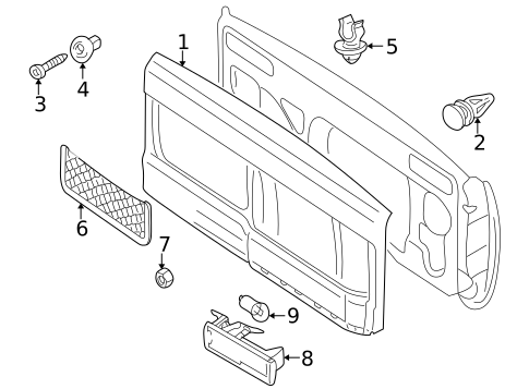 Interior Trim - Back Door for 2005 Land Rover Freelander #0