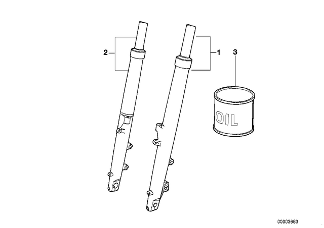 31427684312 - : Fork Leg Right for BMW-Motorrad Image