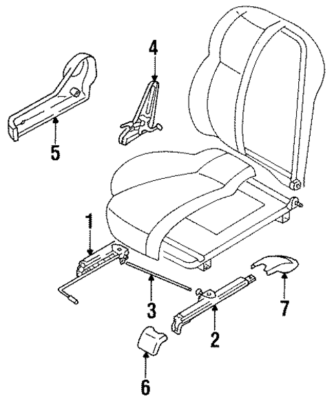 Seats & Track Components for 1992 Isuzu Pickup #0