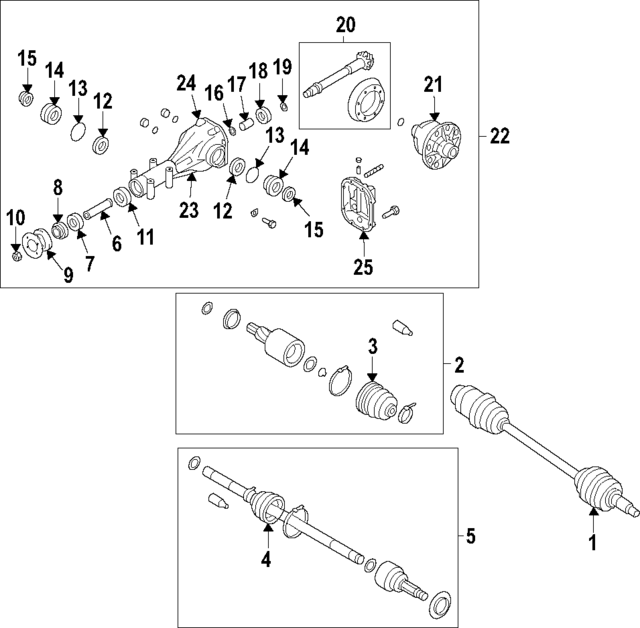 31454AA330 - : Differential Pinion Bearing Spacer for Subaru: Ascent, Crosstrek, Forester, Impreza, Legacy, Outback, Tribeca, WRX Image
