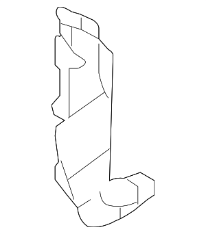 5F9Z7402345AAC - Body: Cowl Kick Panel for Ford Image