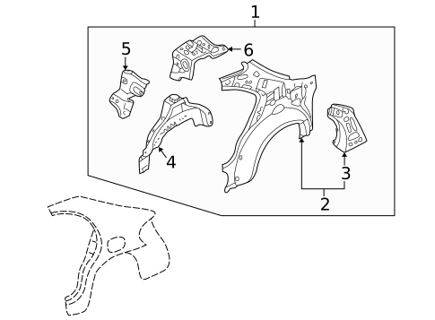 Inner Structure for 1999 Mazda 626 #0