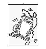 FR3Z6361019C - Body: Seat Back Frame for Ford Image