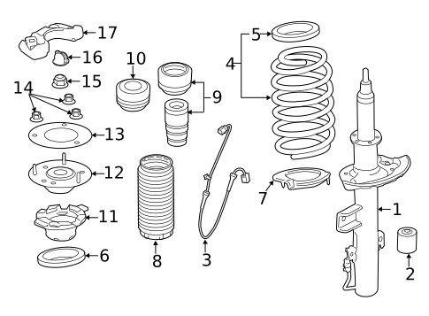 Struts & Components for 2012 Land Rover Range Rover Evoque #0