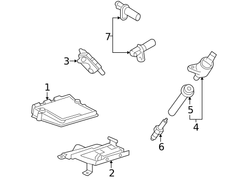Secondary Ignition for 2005 Mercury Montego #0
