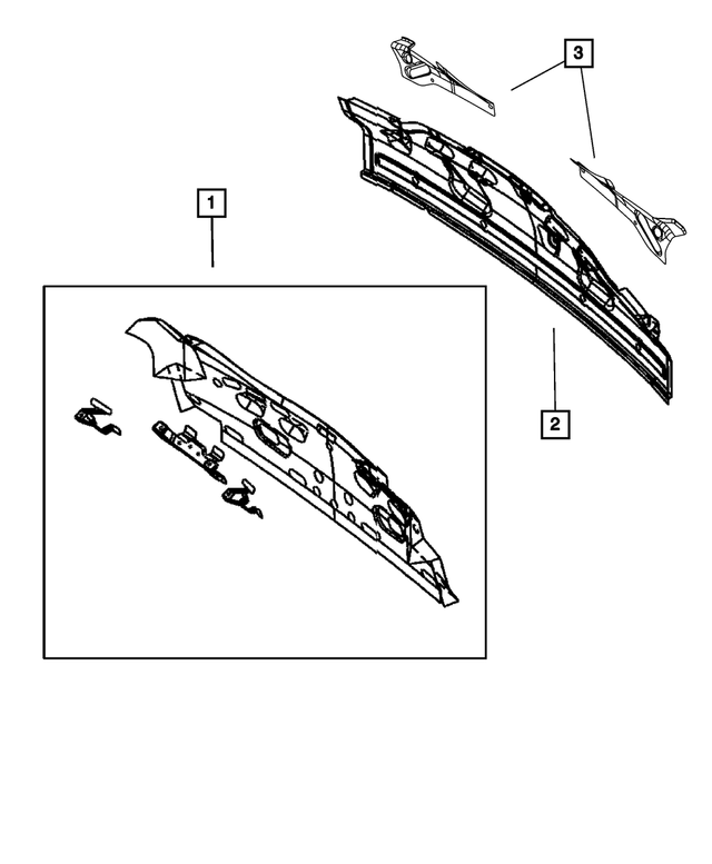 5097468AA - : Rear Closure Panel, Inner for Mopar Image