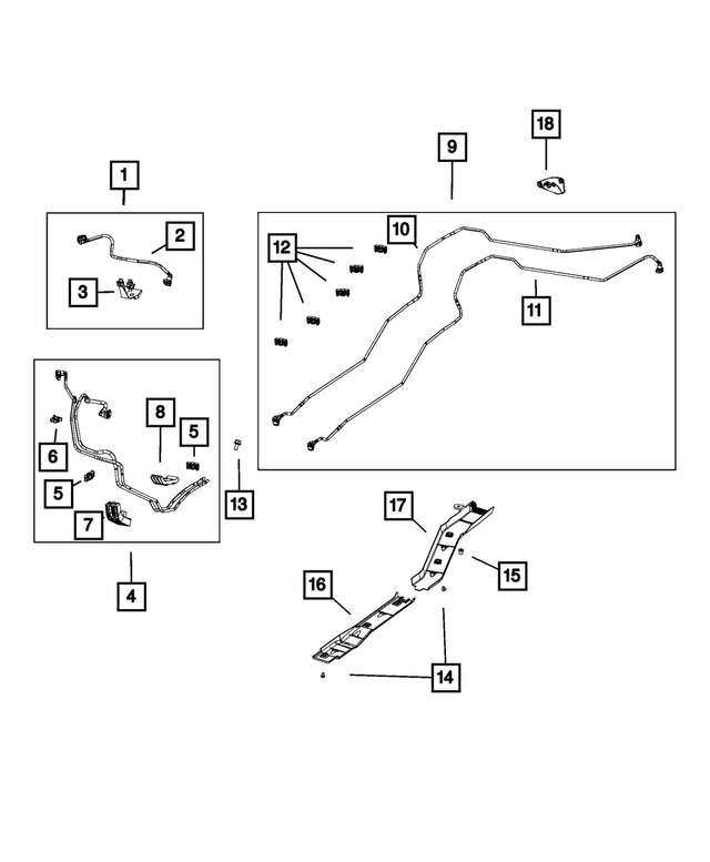 6512139AA - Fuel: Hex Flange Head Screw for Jeep: Compass Image