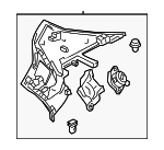 BHAP6826002 - Body: Upper Quarter Trim for Mazda Image