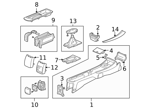 Instrument Panel Components for 2002 Honda Civic #4