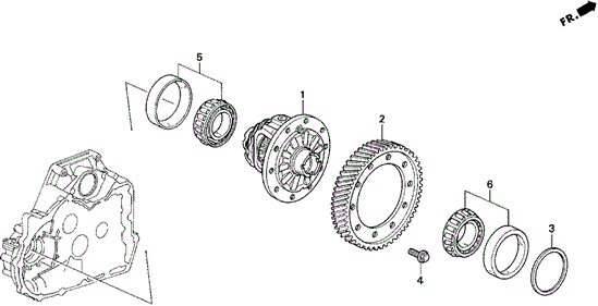 AT Differential Gear (2.2L) for 1997 Honda Odyssey #0