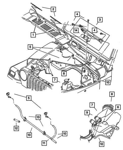 Windshield Wiper and Washer Systems for 2002 Jeep Wrangler #0