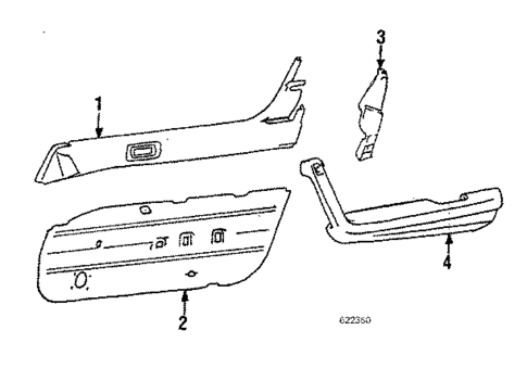 Interior Trim for 1989 Mitsubishi Starion #1