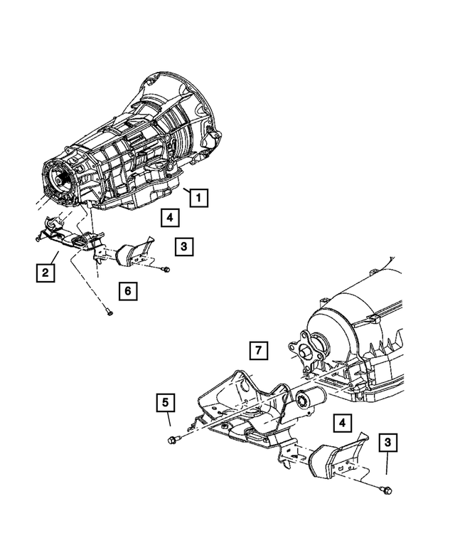 6101611 - Engine Mounting: Hex Head Screw And Washer for Mopar Image