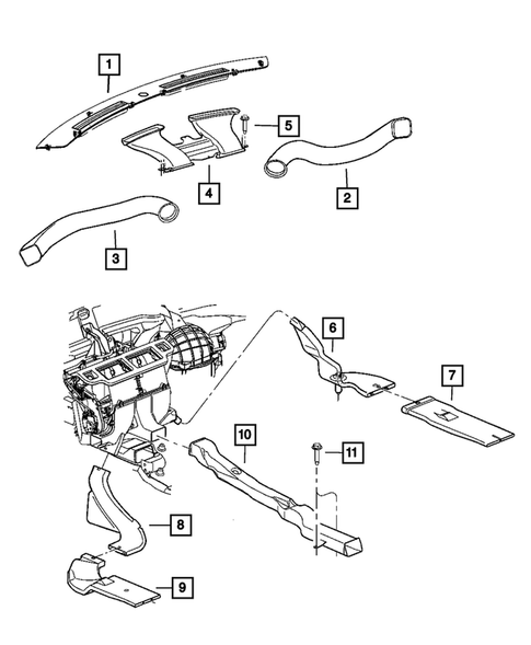 Air Ducts for 2008 Dodge Challenger #0