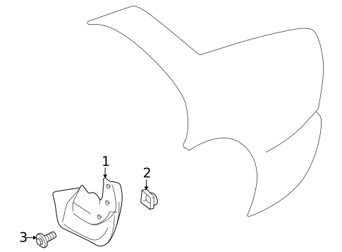 Exterior Trim - Quarter Panel for 1999 Mazda Protege #0