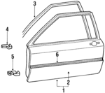 30283105213 - Body: Door Shell for Volkswagen: Fox Image