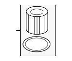 263502M000 - Engine: Engine Oil Filter Element for Kia Image