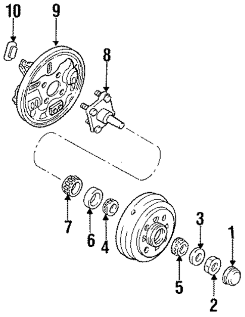Rear Brakes for 1996 Ford Aspire #0
