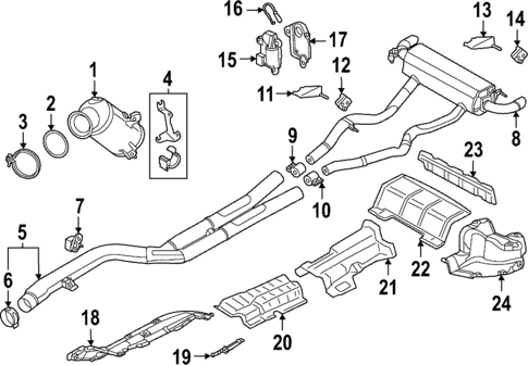 Exhaust Components for 2022 BMW M440i xDrive Gran Coupe #0