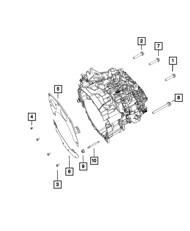 « 6106356AA –  : Tête Hexagonale Boulon pour Mopar Image »